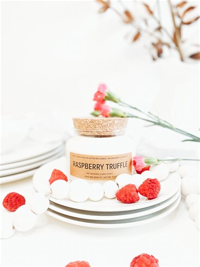 Raspberry Truffle Candle Spring Candles Gifts for Her I Love You Gift Sweet Smelling Candles Spring Home Decor Spring Fragrance Soy Candles - Etsy