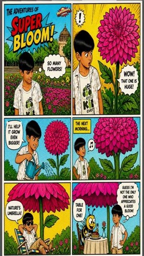 📝 Title (SEO Friendly):Super Bloom Adventure 🌸 | Funny Garden Comic Strip with Unexpected Twist