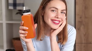 3 Pcs 12oz Plastic Juice Bottles with Caps, Disposable Clear Juicing Containers with Brush and Labels, Reusable Empty Bulk Travel Water Bottles for Milk Tea Coffee Smoothie Drink Beverages