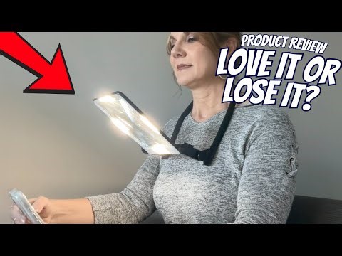 This Hands‑Free Reading Magnifier Is Shockingly Useful…FCCNP Magnifying Glass With Light Review #ad