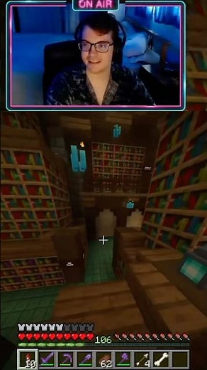 I Built an Infinite Library to store all my Enchanted Books in #minecraft