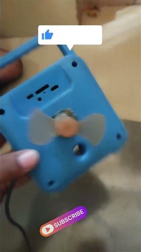 homemade mini table fan testing