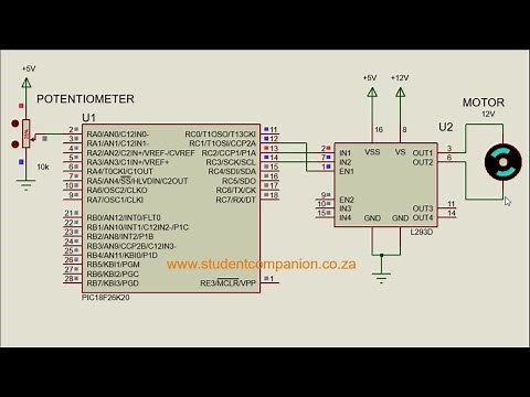 34- DC Motor Speed Control | MPLAB XC8 for Beginners Tutorial