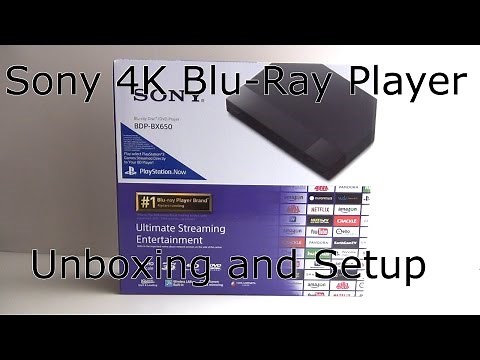 Sony Blu-Ray Player with 4K Upscaling Unboxing and Setup