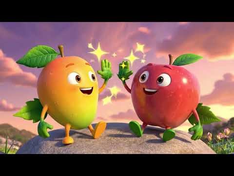 Baby Sensory 🍓 Magical Fruit World 🌈 | Infant Visual Stimulation With Gentle Music 🎶