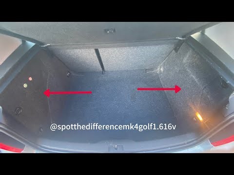 Vw golf mk4 hatchback boot/ trunk side carpets removal