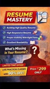 Resume Mastery Course || Build Professional Resume - GoogliStudy