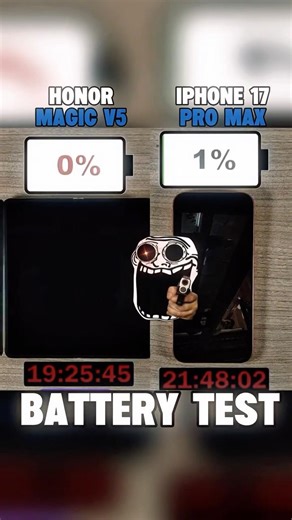 ☠️IPHONE 17 PRO MAX VS HONOR MAGIC V5 BATTERY TEST! ☠️