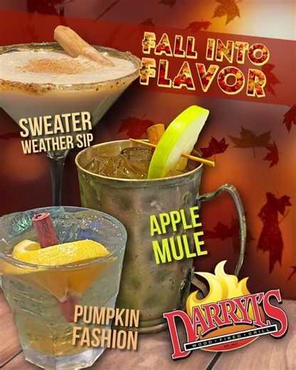 🍂🍸 Fall Into Flavor at Darryl’s!