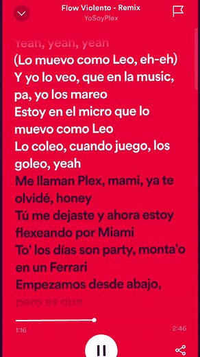 Me llaman Plex mami 😎...#fypシ #lyrics #song #foryou #dedicar #tiktoksacameenparati #rolas #spedup #contenido #viral #speedupsongs #trending