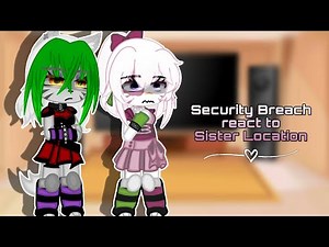 Security Breach react to Sister Location || FNaF