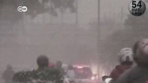 Volcano eruption in Indonesia