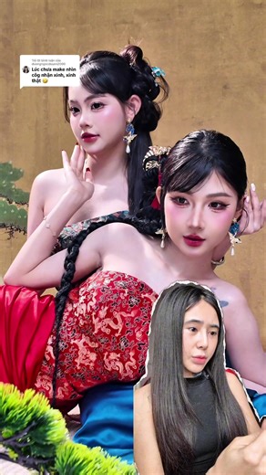 Trả lời @duongngocduyen2000 Tôi thú nhận trong clip hôm qua có chỉnh app make up thêm nên zoom cận nhìn bị đậm, nay tôi để cam thường quay bằng Pocket mng trong set chụp công tâm giúp tôi có thật sự xấu ko ? #makeup #buitra