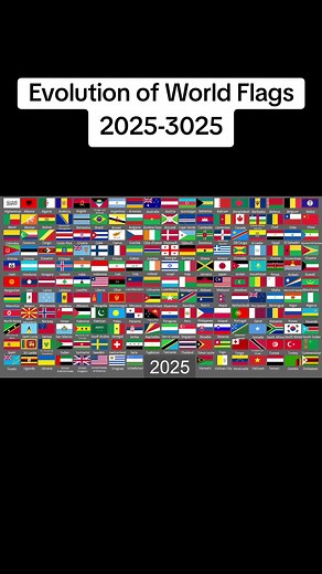 Evolution of World Flags: 2025-3025