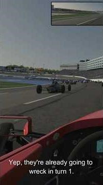 Crazy F1600 iRacing Race – Crash For The Win!