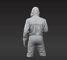 Auto Body Shop Painter with Spray Gun - 1:64 Scale Diorama Model