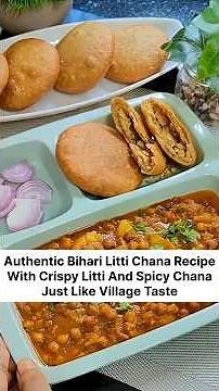 Bihari Litti Chana | Authentic Village Style Taste 😋