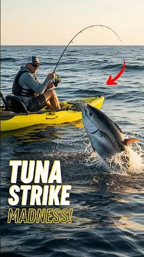 INSANE STRIKE! TUNA DESTROYS TROLLING LURE!