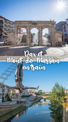 Visiter Dax et Mont-de-Marsan en train depuis Bordeaux 🛤️ Bien desservies, les deux villes landaises peuvent se faire à pied et se visitent facilement. Parfait pour un week-end tout confort et 100% landais 👇 ℹ️ N'hésitez pas à partager cette vidéo à vos amis girondins. | Les Landes