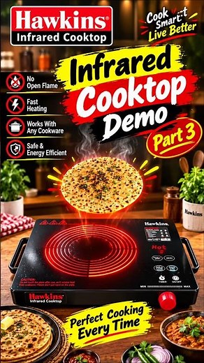 Hawkins Infrared Cooktop 🔥 | Roti Cooking Demo