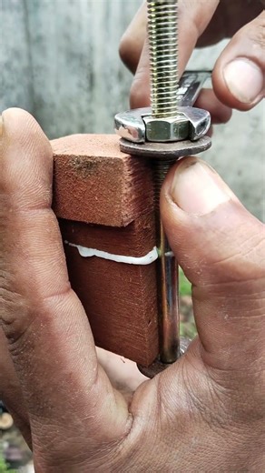 How to Fix Split Wood Without Clamps | Simple Bolt & Spacer Trick​ #sorts