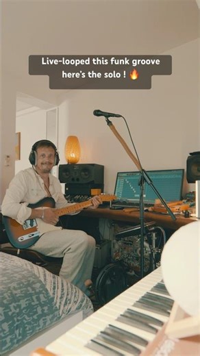 Funky Guitar Solo on Live Loop – Full Band Vibe 🎸