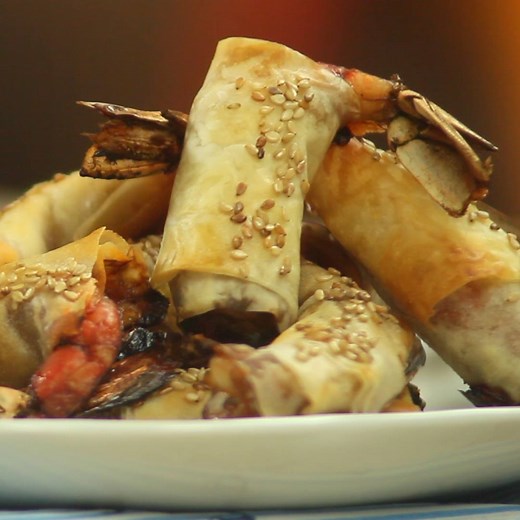 Langostinos en Masa Filo Receta completa en https://taste.md/2auoKcV | Tastemade Español