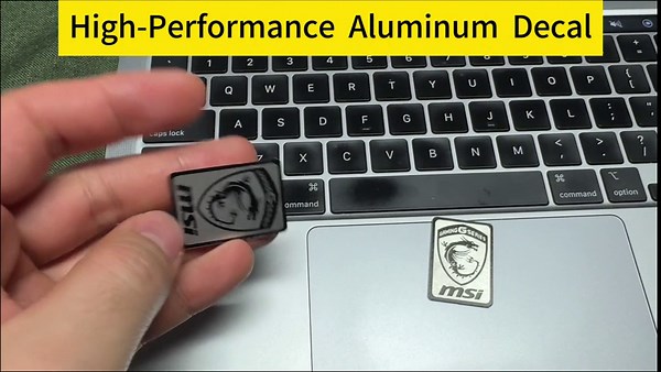 High-Performance Series Laptop Decals – 35mm X 25mm Sleek Silver-Tone Gaming-Themed Stickers for Devices and Equipment