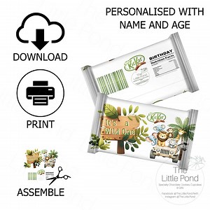 Chocolate Candy Bar Wrapper - Etsy