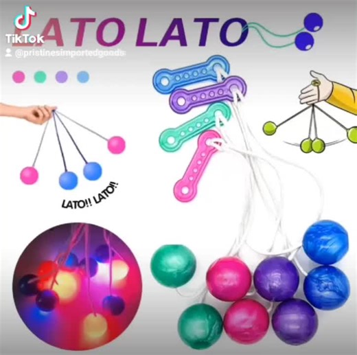Clack! Clack! Comprising two plastic balls connected by a string, it's now become infamous for the clacking sound it makes when players swing it up and down. #tiktoktoys #famouschallenge #lato #viraltoys #famoustoys #toys #stressrelievertoy #latolato #kidstoys #sale #fyp