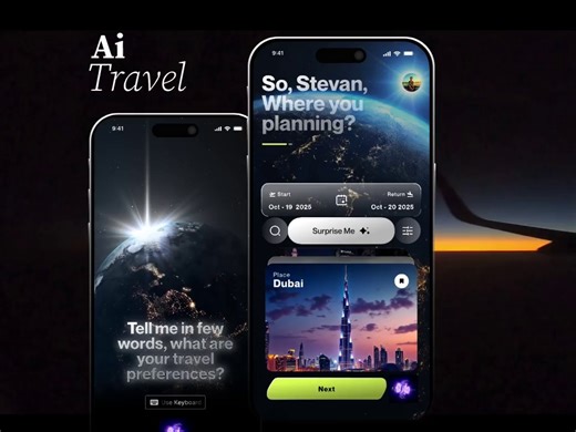 Ai travel app design