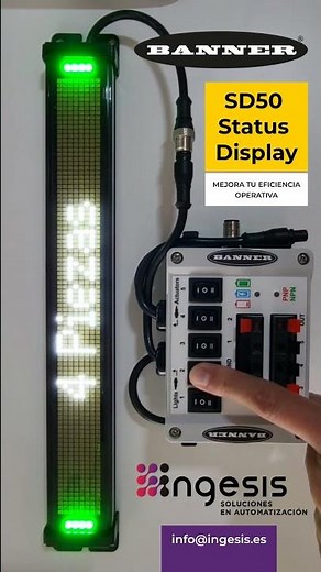 SD50 Status Display (Pantalla de estado) Banner Engineering . Ingesis Soluciones en Automatización