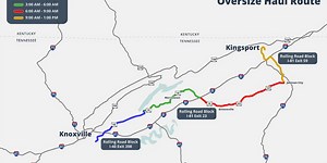 Oversized load to move through East Tennessee this week