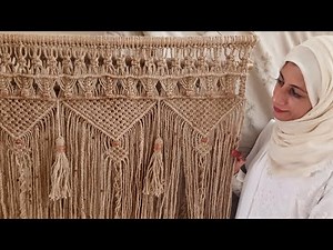 Macrame window Curtain