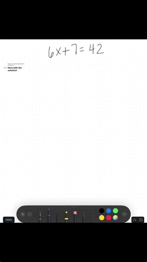 Replying to @MsJdoesMath Here is the solution to today’s problem! #fyp #fypシ #viralvideo #viral #math #algebra #school #homework #foryou #foryoupage #blowthisup #mathteacher #teachersoftiktok #mathematics #mathhelp #mathtok #stem #stemtok