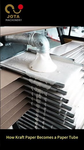 #shorts How Kraft Paper Becomes a Paper Tube | Paper Tube Manufacturing Process
