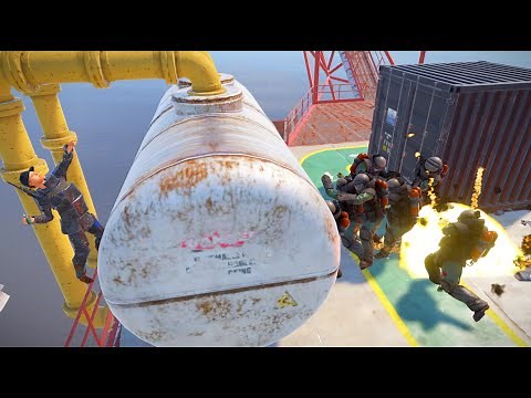 how to do oilrig with 2 f1 grenades