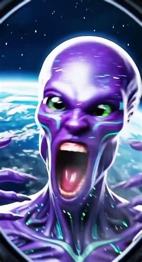 Real Alien POV on the Moon 🌌 | Ultra Realistic Encounter with Earth in Background #alien