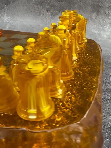 Crafting Unique Resin Chess Boards