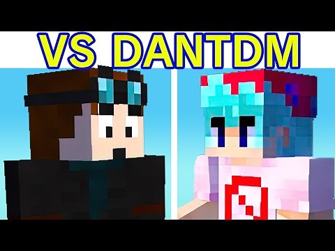 Friday Night Funkin' VS DanTDM FULL WEEK + Cutscenes | BF & GF in Minecraft (FNF Mod/Hard)