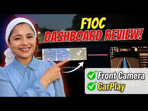 F10C Display For Tesla- Adds CarPlay, Waze, Front Camera & Blind Spot Monitoring | Install & Review