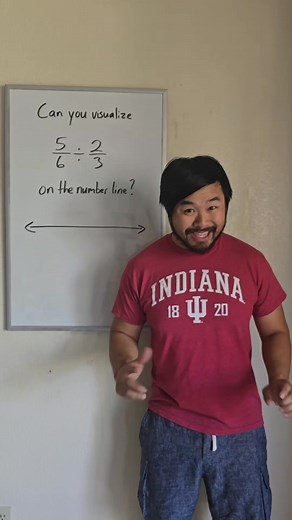 Can you visualize fraction division on the number line? If not, give me around 90 seconds to explain it. | Learning Math with Howie Hua