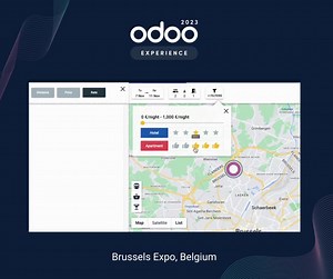 Haven't booked your accommodation for Odoo Experience yet? 😱 Head over to our website, our interactive map makes it easy to find the perfect place to rest your head after a day of Odoo craziness! ➡️ https://www.odoo.com/r/LZj | Odoo