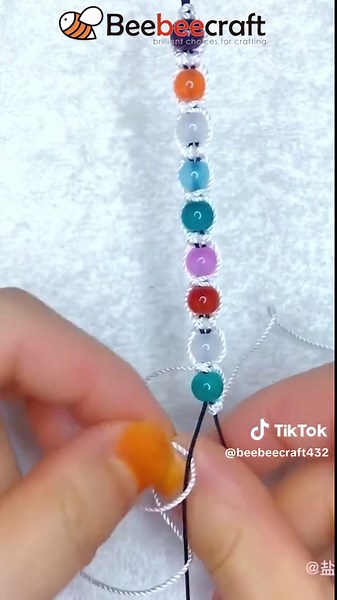 DIY Braided Bead Bracelet Tutorial