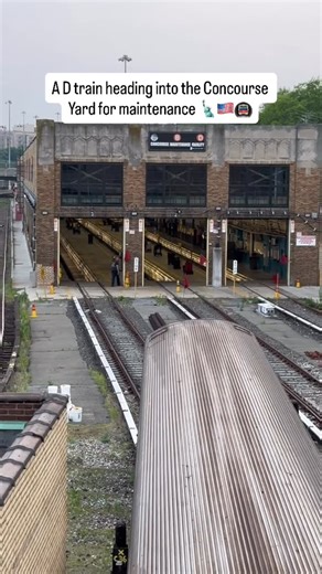Engineering | Science | Technology on Instagram: "Here, a D train pulls off the main line and heads into the Concourse Yard for maintenance. This is where subway trains get serviced behind the scenes—cleaned, inspected, and repaired before going back into passenger service. Crews check everything from brakes and wheels to electrical systems and safety equipment. Facilities like the Concourse Yard are the hidden backbone of the NYC subway, making sure trains stay safe, reliable, and ready to carr