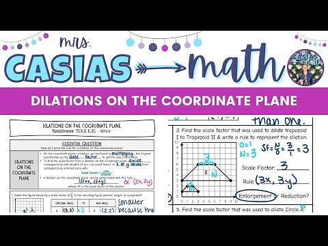 Dilations on the Coordinate Plane | 8th Grade Math Pre-Algebra
