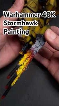 Warhammer 40K Stormhawk Interceptor Painting #warhammer40k #miniaturepainter #miniature
