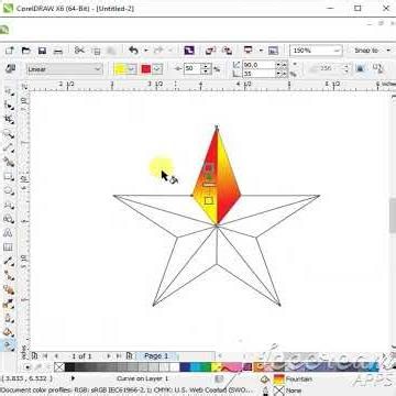 Star Design In Coral Draw | Star Design Video | #coral #star #graphicdesign