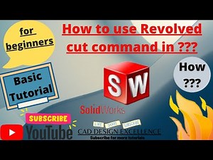 Revolved cut in solidworks || revolve cut