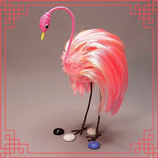 Très simple et facile - comment faire un flamant rose à partir de rubans ! | Miarti - Idées créatives